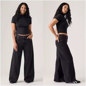 LEVI’S '94 Baggy Wide Leg Jeans in Over Exposure - Black